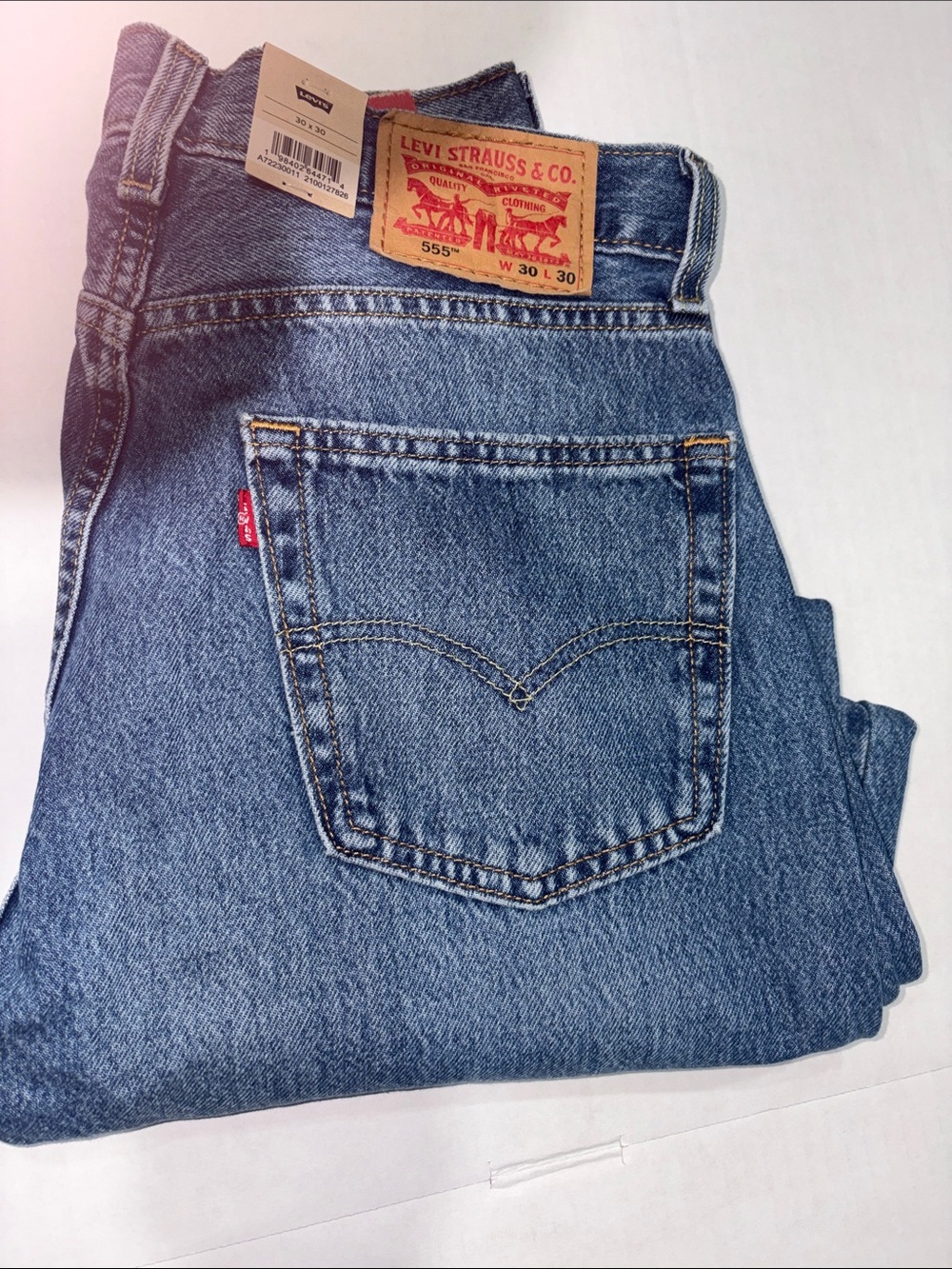 Levi's Men's Light Blue 555 Bootcut Jeans